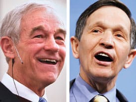 Dennis Kucinich and Ron Paul unite in bid to challenge Obama's war expansion in Pakistan