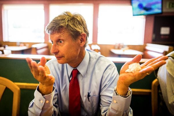 Gary Johnson Libertarian for President Gary Johnson 5 percent