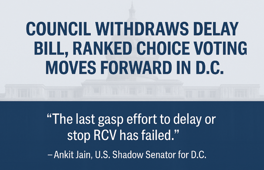 RCV moves forward in DC. 