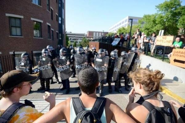 Burlington VT protest