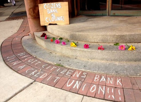 citizens bank protest