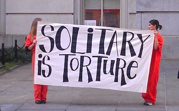 Demonstration against solitary confinement