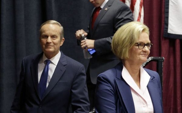MO Senate Race Claire McCaskill and Todd Akin in MO Senate Race