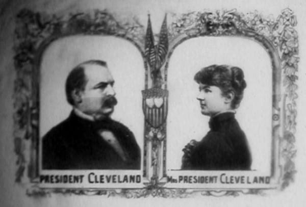 Grover Cleveland and wife, Frances Folsom