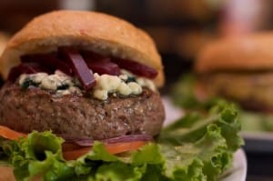 "No ketchup, mate - just eat the burger...".