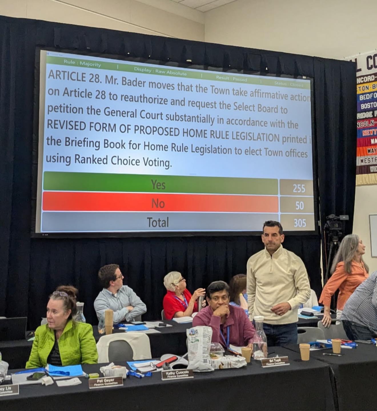 Photo of Concord vote.